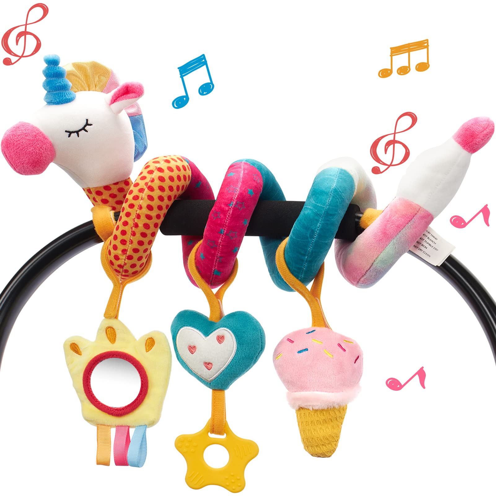 Baby Rattle Toy Set - Juguetes de asiento de coche para