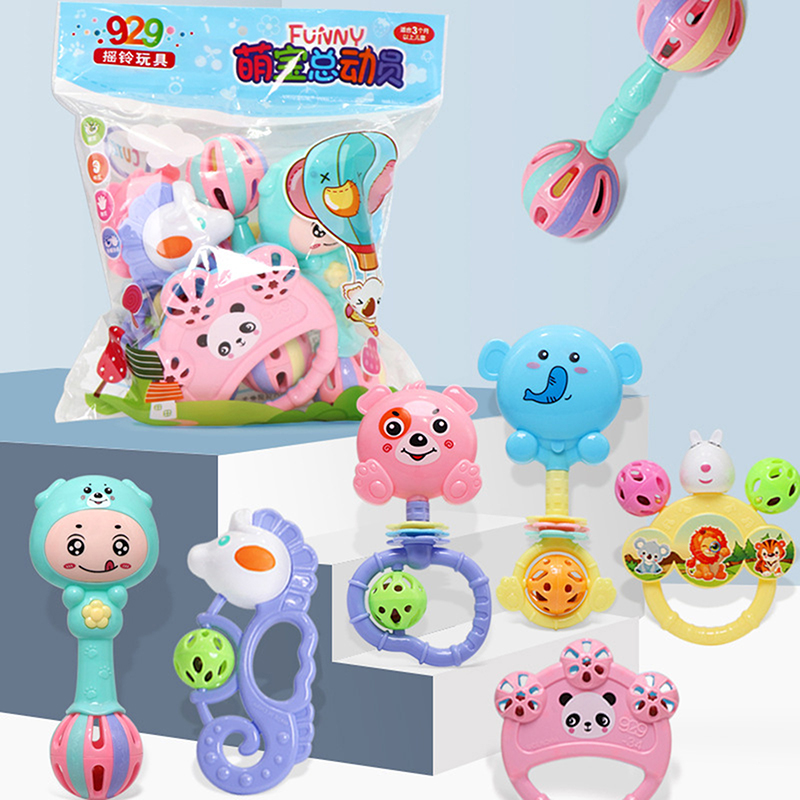 Juego de 1/7 piezas de sonajer - Baby Rattle Toy Set reseña y precio