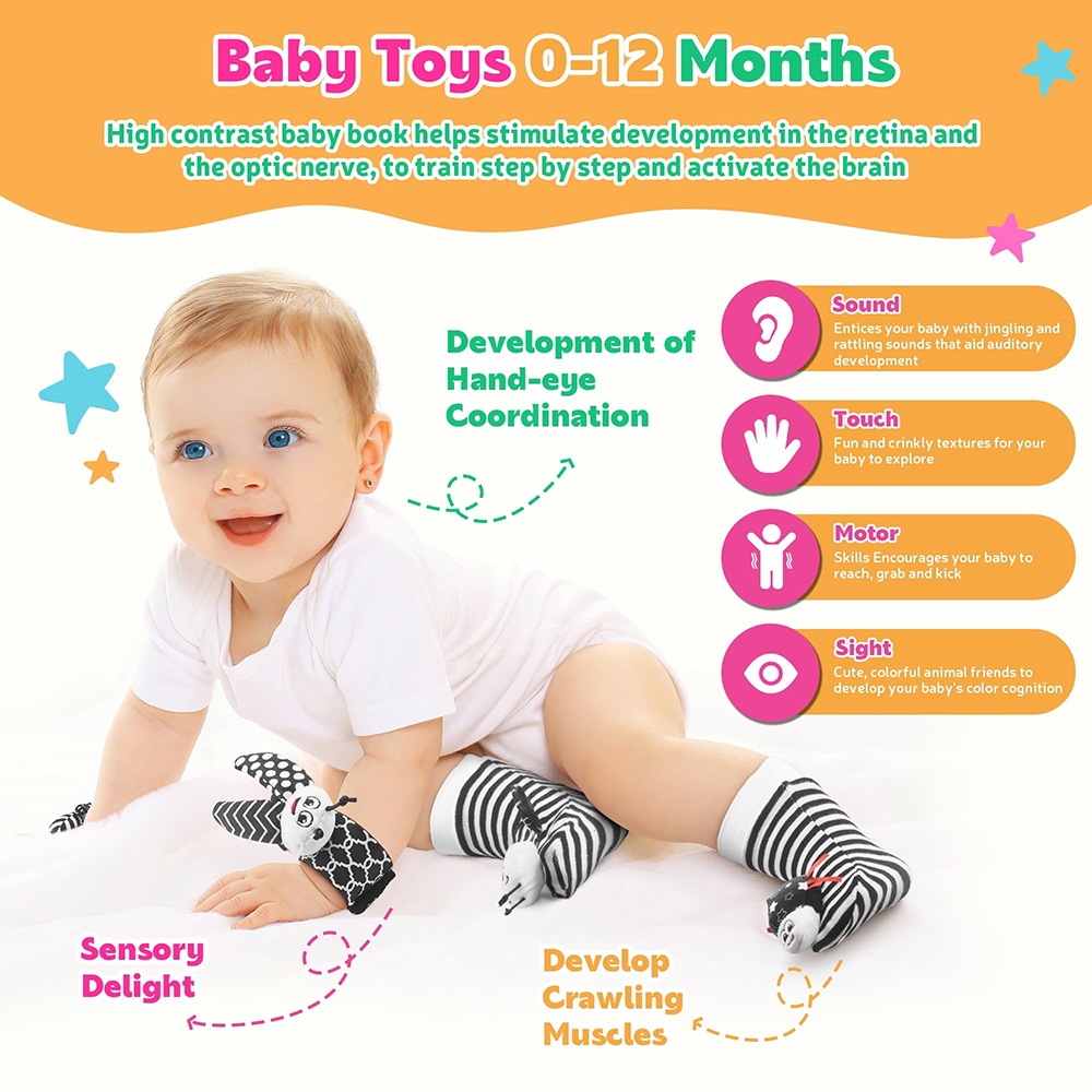 Buscadores de pies y sonajeros - Baby Rattle Toy Set reseña y precio