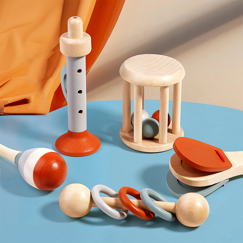 Juego de Sonajeros de Madera N - Baby Rattle Toy Set reseña y precio