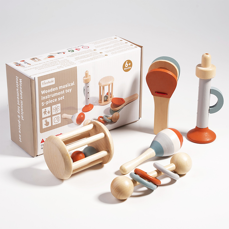 Juego de Sonajeros de Madera N - Baby Rattle Toy Set reseña y precio