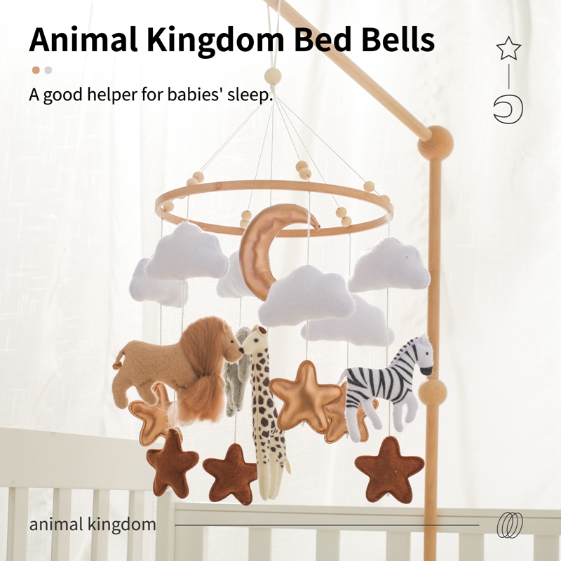 Móvil de cuna de madera con so - Baby Rattle Toy Set reseña y precio