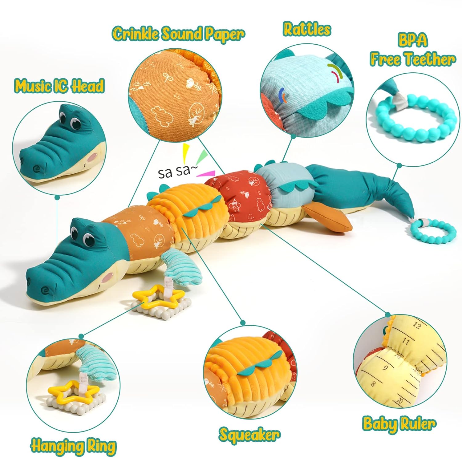 Juguetes Tummy Time para bebés - Baby Rattle Toy Set reseña y precio