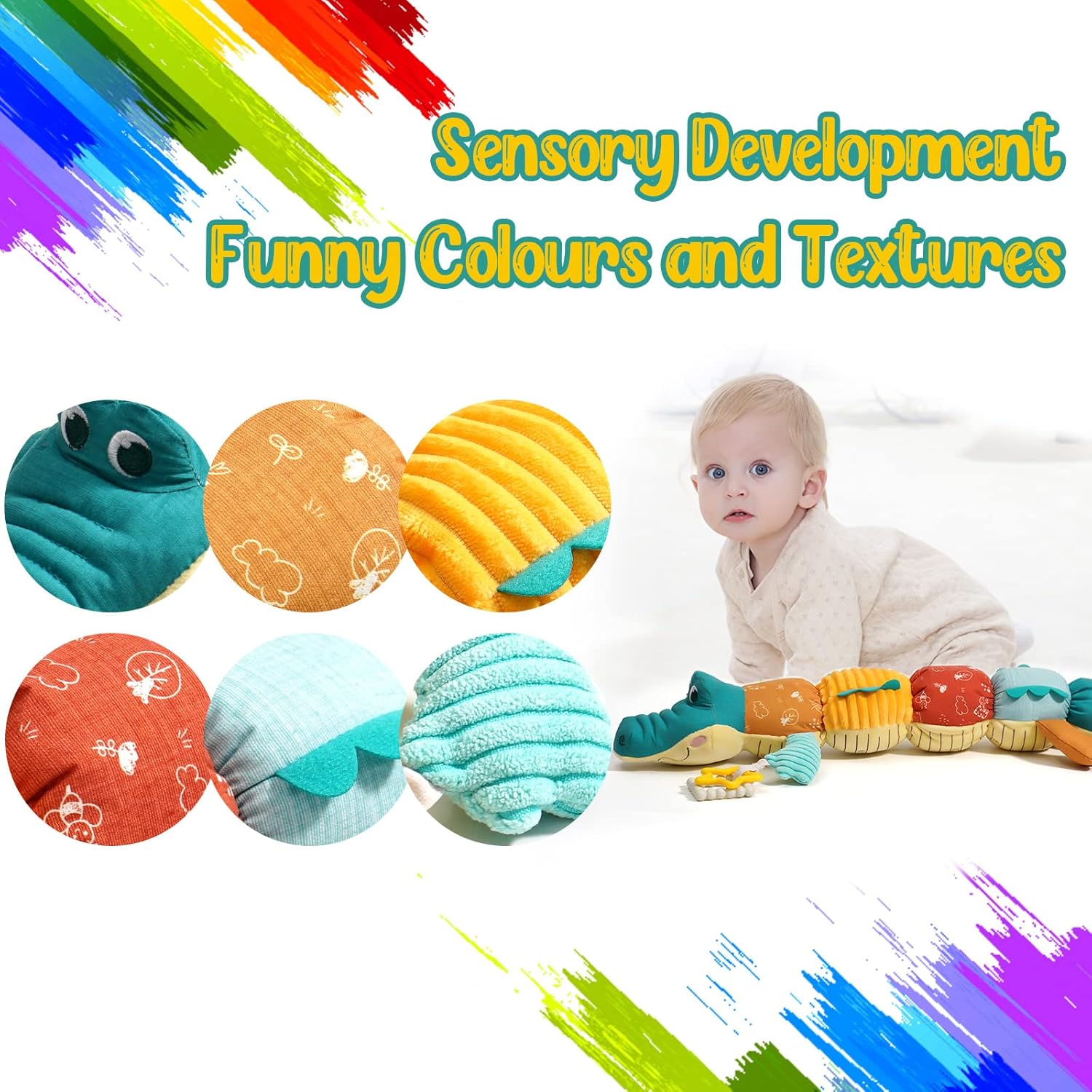 Juguetes Tummy Time para bebés - Baby Rattle Toy Set reseña y precio