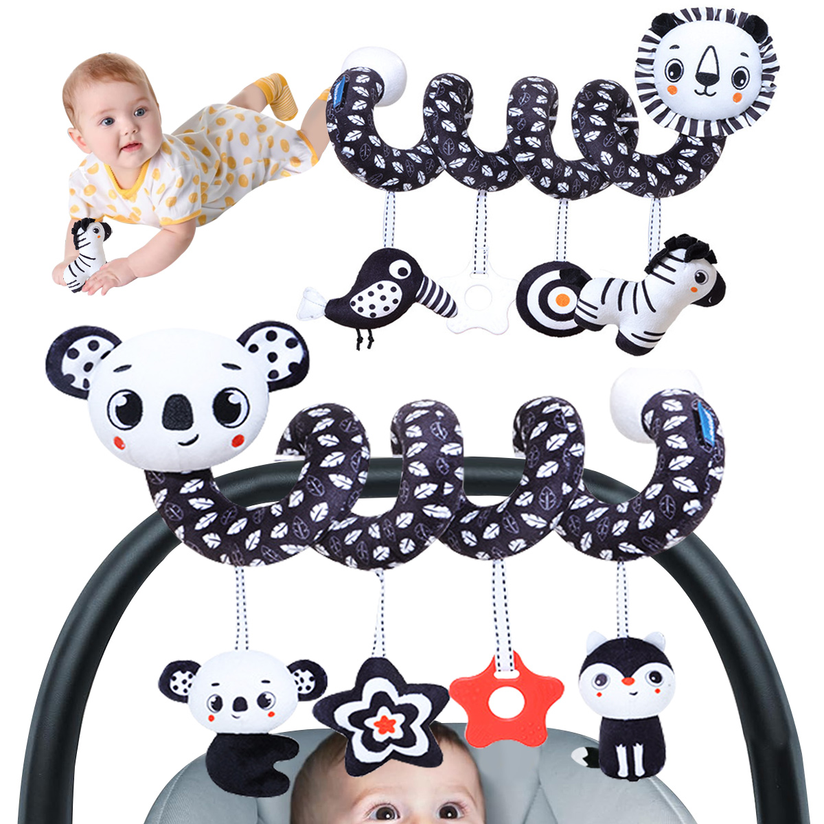 Juguetes colgantes en espiral  - Baby Products Game reseña y precio
